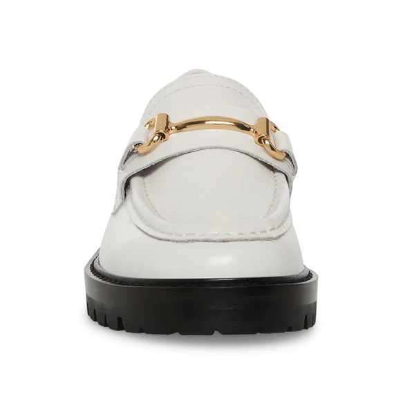 Steve Madden 🆕 White Mistor Leather Loafers. Size 9. - Picture 4 of 8